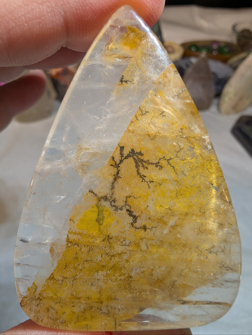 Golden Healer Dendritic Quartz Tear